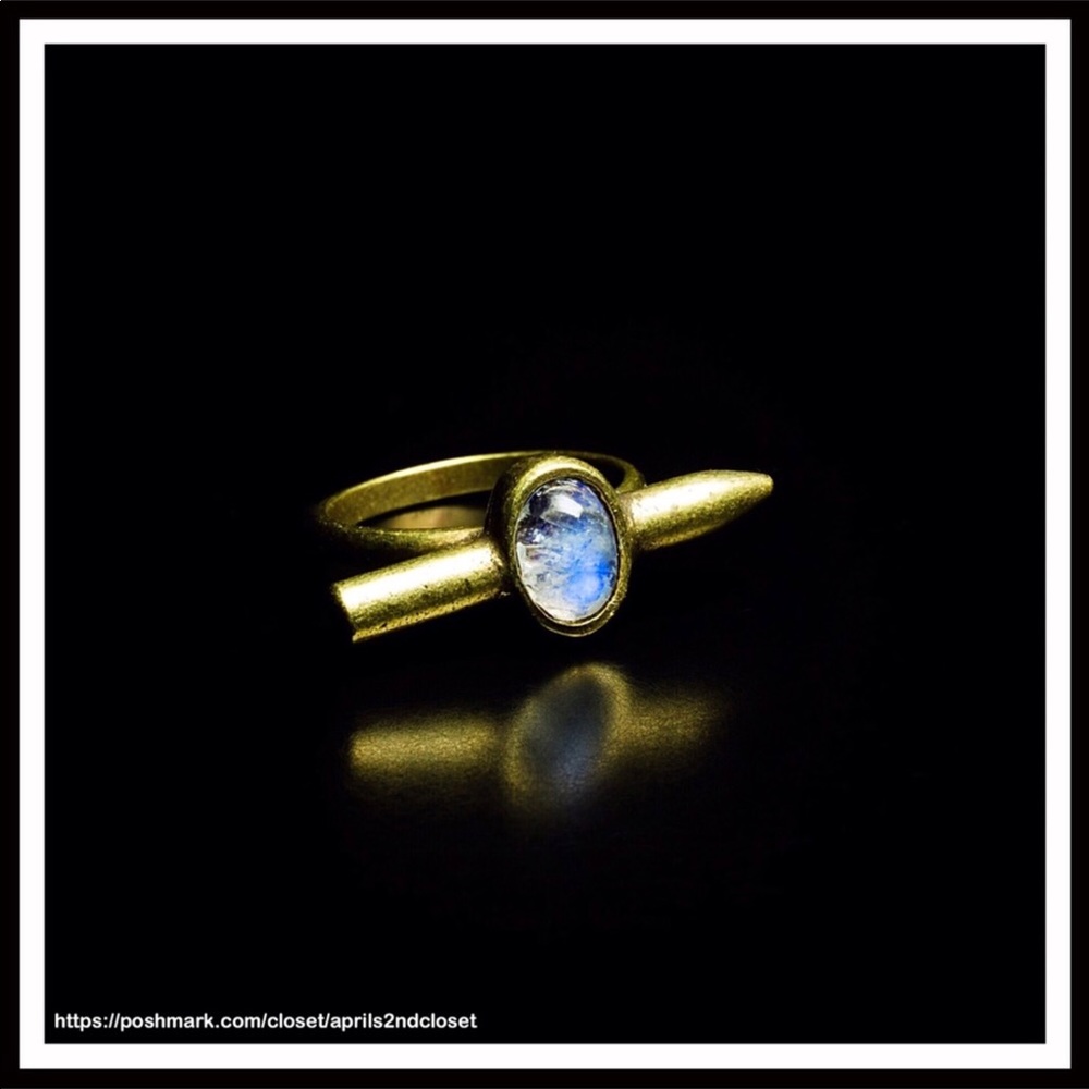 THE2BANDITS OMBRÉ STONE BULLET SETTING RING A3C - Picture 3 of 8